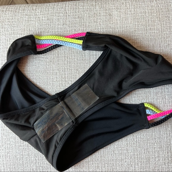 NWOT Victoria’s Secret Multi-way Neon braided Bikini - INCLUDES SANITARY LINER - Picture 7 of 9